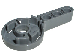 Technic Rotation Joint Disk with Large Pin Hole and 3L Liftarm Thick, 44224 Dark Bluish Gray U