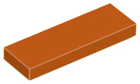 Tile 1 x 3, 63864 Dark Orange N