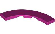 Tile, Round Corner 4 x 4 Macaroni, 27507 Magenta U