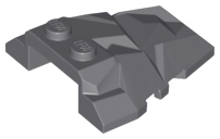 Wedge 4 x 4 Fractured Polygon Top, 64867 Dark Bluish Gray U