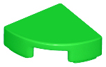 Tile, Round 1 x 1 Quarter, 25269 Bright Green U
