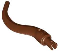 Appendage Bladed with Pin (Tail, Plant Limb), 24204 Reddish Brown U