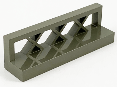 Ограда Lego Fence 1 x 4 x 1 Lattice 3633 Dark Gray U
