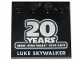 Tile, Modified 4 x 4 with Studs on Edge with SW '20 YEARS LEGO STAR WARS 1999-2019' and 'LUKE SKYWALKER' Pattern, 6179pb151  