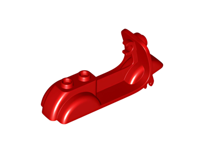 Деталь LEGO Lego Scooter Body 15396 (65410) Red N