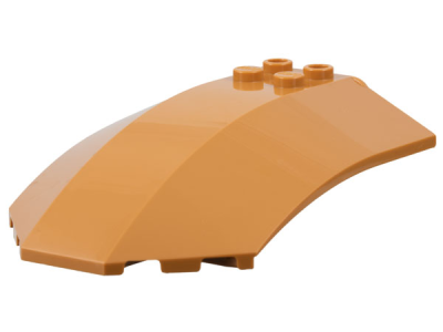 Windscreen 8 x 6 x 2 Curved Sloped Sides, x224 Medium Nougat U