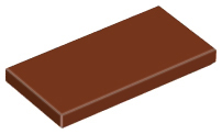 Tile 2 x 4, 87079 Reddish Brown N