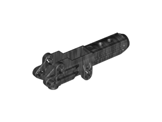 Large Figure Weapon, Rifle Outer Shell 9L, 24123 Pearl Dark Gray U