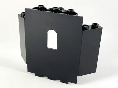 Panel 6 x 6 x 6 Corner with Window, 6055 Black U