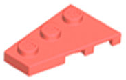 Wedge, Plate 3 x 2 Left, 43723 Coral U