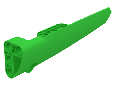 Technic, Panel Fairing # 6 Long Smooth, Side B, 64393 Bright Green N