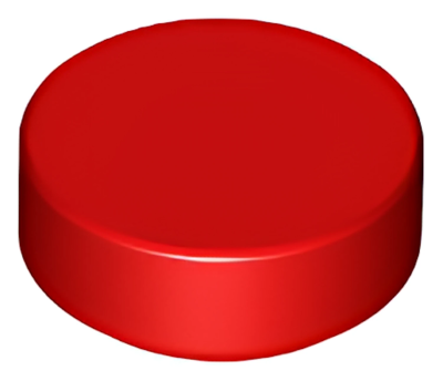 Деталь LEGO Tile, Round 1 x 1 98138 Red U