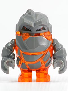 Минифигурка Lego Rock Monster - Firox (Trans-Orange) pm002 U