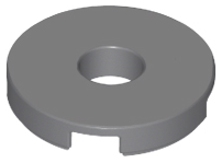 Tile, Round 2 x 2 with Hole, 15535 Dark Bluish Gray U
