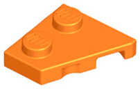 Wedge, Plate 2 x 2 Left, 24299 Orange U