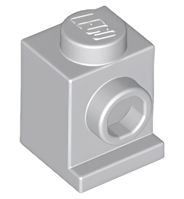Деталь LEGO Brick, Modified 1 x 1 with Headlight 4070 (30069, 35388) Light Bluish Gray U