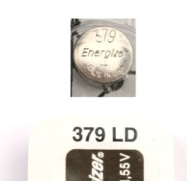 Батарейка Energizer 379 SR521SW серебрянно-цинковая часовая