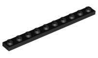 Plate 1 x 10, 4477 Black N