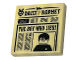 Tile 2 x 2 with Newspaper 'The DAILY PROPHET' and 'THE BOY WHO LIES?' Pattern, 3068pb2007  