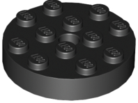 Turntable 4 x 4 Top, 3404 Black U