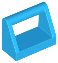 Tile, Modified 1 x 2 with Bar Handle, 2432 Dark Azure N
