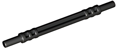 Деталь LEGO Hose, Soft Axle 7L 32580 Black N