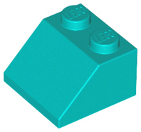 Slope 45 2 x 2, 3039 Dark Turquoise N