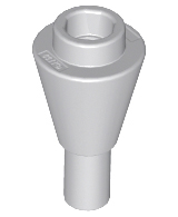 Деталь LEGO Cone 1 x 1 Inverted with Bar 11610 Light Bluish Gray N