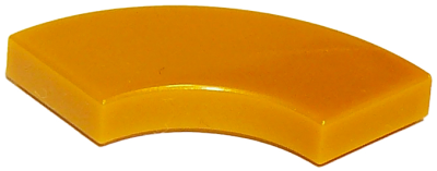 Tile, Round Corner 2 x 2 Macaroni, 27925 Pearl Gold N