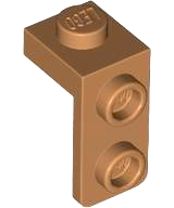 Bracket 1 x 1 - 1 x 2, 79389 Medium Nougat U