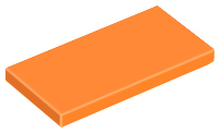 Tile 2 x 4, 87079 Orange N