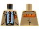 Torso Jacket, TVA Badge and Buckle, Light Bluish Gray Shirt, Reddish Brown Tie, Orange 'VARIANT' on Back Pattern, 973pb4409  