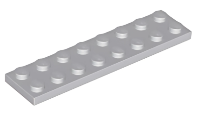 Деталь LEGO Plate 2 x 8 3034 Light Bluish Gray U