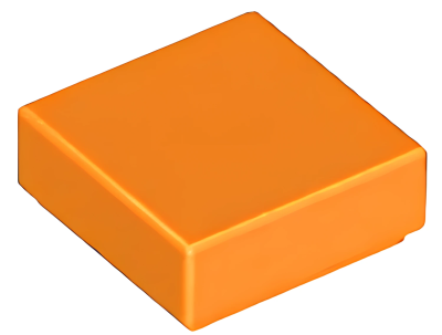 Деталь LEGO Tile 1 x 1 with Groove 3070b Orange U