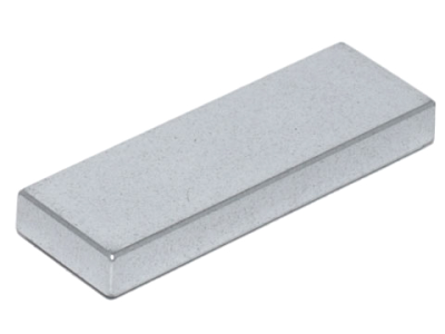 Tile 1 x 3, 63864 Metallic Silver U