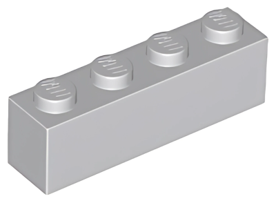 Кирпич LEGO Brick 1 x 4 3010 (6146) Light Bluish Gray N