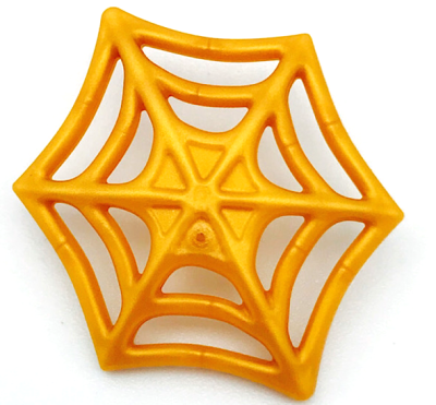 Minifigure, Weapon Web Effect, Medium with Bar on Back, 36083c Pearl Gold U