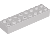 Brick 2 x 8, 3007 Light Gray U