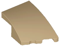 Wedge 3 x 2 Right No Studs, 80178 Dark Tan U