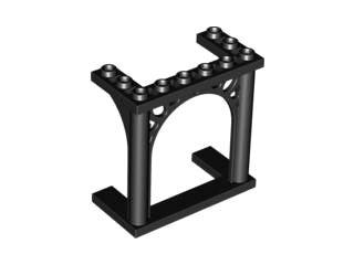 Arch 3 x 6 x 5 Ornamented, 30613 Black U