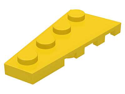Деталь LEGO Wedge, Plate 4 x 2 Left 41770 (63333) Yellow U
