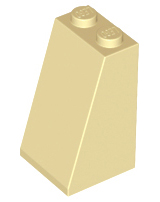 Slope 75 2 x 2 x 3 - Solid Studs, 3684c Tan U