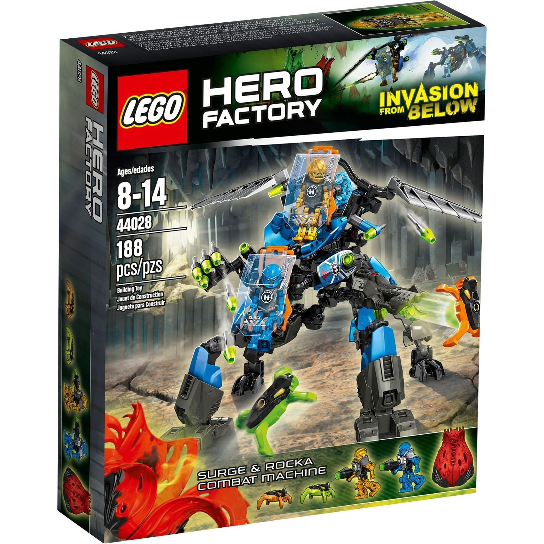 Конструктор LEGO Hero Factory 44028 Боевая машина сурж & роки в  магазине Shop-device