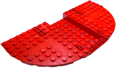 Vehicle, Base 20 x 10 x 1 1/3 with Rounded Corners, 4 x 9 Recessed Center and 8 Holes, 5100 Red N
