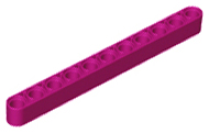 Technic, Liftarm Thick 1 x 11, 32525 Magenta U
