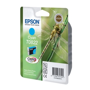 Картридж Epson T0822 Cyan голубой T08224A/C13T11224A10