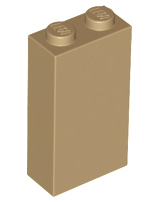 Деталь Lego Brick 1 x 2 x 3 22886 Dark Tan U