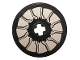 Technic, Disk 3 x 3 with Silver Rotor Blades Pattern (Sticker) - Set 76144, 2723pb073  