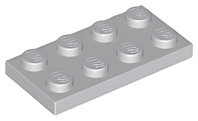 Деталь LEGO Plate 2 x 4 3020  Light Bluish Gray U