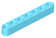 Technic, Liftarm Thick 1 x 7, 32524 Medium Azure N